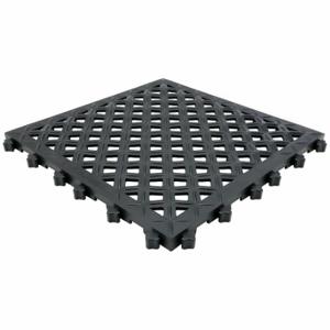 SAFE FLEX AM2-B Interlocking Drainage Mat Tile, Interlocking Drainage Mat Tile, 18 Inch x 18 in | CT9QTF 55PK54