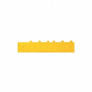 SAFE FLEX AM6-Y Ramp Edge With Corner, Ramp Edge With Corner, 4 Inch X 22 Inch Size, Diamond Grid, Yellow | CT9QUE 55PK62