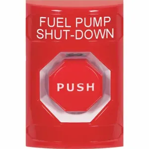 SAFETY TECHNOLOGY INTERNATIONAL SS2002PS-EN Fuel Pump Shutdown Push Button, Key-To-Reset, Latching | CT9RKQ 52CF93