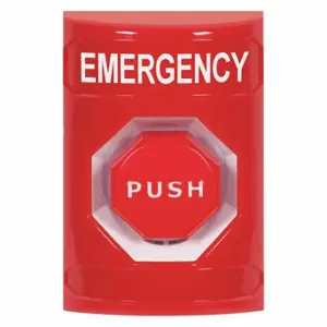 SAFETY TECHNOLOGY INTERNATIONAL SS2005EM-EN Emergency Push Button, Momentary Mushroom, Momentary, Red | CT9RJJ 52CG30