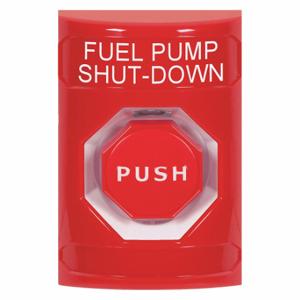 SAFETY TECHNOLOGY INTERNATIONAL SS2005PS-EN Fuel Pump Shutdown Push Button, Momentary Mushroom, Momentary, Red | CT9RKM 52CG35