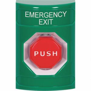 SAFETY TECHNOLOGY INTERNATIONAL SS2102EX-EN Emergency Exit Push Button, Key-To-Reset, Latching | CT9RJN 52CG01