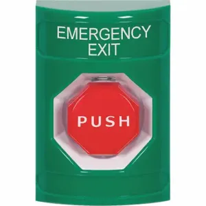 SAFETY TECHNOLOGY INTERNATIONAL SS2102EX-EN Emergency Exit Push Button, Key-To-Reset, Latching | CT9RJN 52CG01