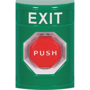 SAFETY TECHNOLOGY INTERNATIONAL SS2108XT-EN Exit Push Button, Green, Pneumatic Relay | CD3KHU 52CF98