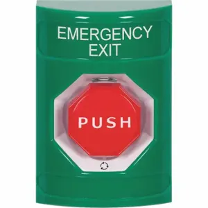 SAFETY TECHNOLOGY INTERNATIONAL SS2109EX-EN Emergency Exit Push Button, Turn-To-Reset, Latching, Red | CT9RJT 52CG04