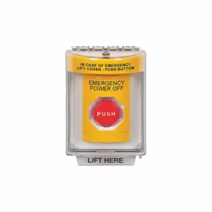 SAFETY TECHNOLOGY INTERNATIONAL SS2245PO-EN Emergency Power Off Push Button | CT9RHU 54JF34