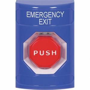 SAFETY TECHNOLOGY INTERNATIONAL SS2402EX-EN Emergency Exit Push Button, Key-To-Reset, Latching, Red | CT9RJP 52CG09