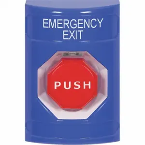 SAFETY TECHNOLOGY INTERNATIONAL SS2402EX-EN Emergency Exit Push Button, Key-To-Reset, Latching, Red | CT9RJP 52CG09