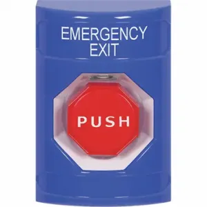 SAFETY TECHNOLOGY INTERNATIONAL SS2408EX-EN Emergency Exit Push Button, Pneumatic Adj Timer, Pneumatic, Red | CT9RJU 52CG11