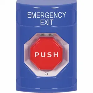 SAFETY TECHNOLOGY INTERNATIONAL SS2409EX-EN Emergency Exit Push Button, Turn-To-Reset, Latching | CT9RJR 52CG12