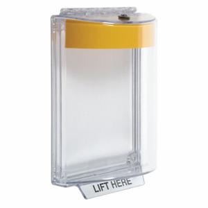 SAFETY TECHNOLOGY INTERNATIONAL STI-13010NY Universal Stopper Cover, Polycarbonate, Flush, Open, Clear/Yellow | CT9RMM 34D162