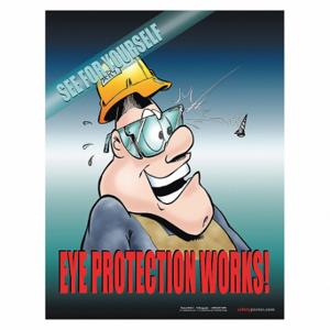 SAFETYPOSTER P0126 Safety Poster, 22 X 17 Inch Nominal Sign Size, English | CT9RAW 35LG30