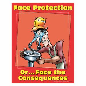 SAFETYPOSTER P1201 Safety Poster, 22 X 17 Inch Nominal Sign Size, English | CT9RAH 35LG05