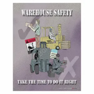 SAFETYPOSTER P2223 Safety Poster, 22 X 17 Inch Nominal Sign Size, English | CT9RCJ 35LG42