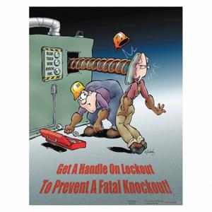 SAFETYPOSTER P2822 Safety Poster, 22 X 17 Inch Nominal Sign Size, English | CT9QZX 35LG63