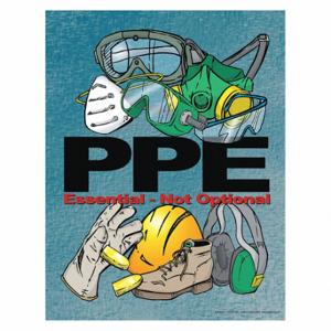 SAFETYPOSTER P3034 Safety Poster, 22 X 17 Inch Nominal Sign Size, English | CT9RCC 35LF97