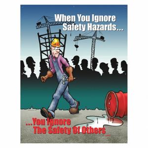 SAFETYPOSTER P3292 Safety Poster, 22 X 17 Inch Nominal Sign Size, English | CT9RBW 35LG41