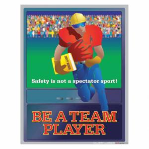 SAFETYPOSTER P3775 Safety Poster, 22 X 17 Inch Nominal Sign Size, English | CT9RED 35LG83