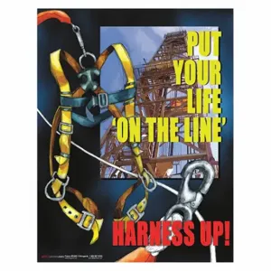 SAFETYPOSTER P4080 Safety Poster, 22 X 17 Inch Nominal Sign Size, English | CT9RBA 35LG80