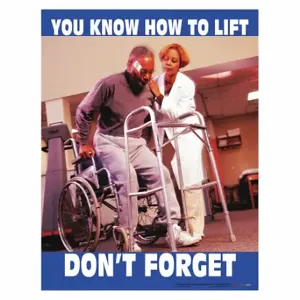 SAFETYPOSTER P4198 Safety Poster, 22 X 17 Inch Nominal Sign Size, English | CT9REG 35LG02