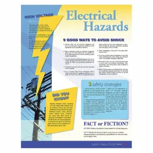 SAFETYPOSTER P4440 Safety Poster, 22 X 17 Inch Nominal Sign Size, English | CT9REH 35LG52