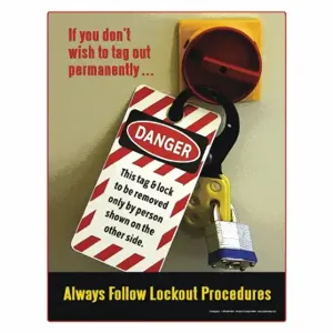 SAFETYPOSTER P4659 Safety Poster, 22 X 17 Inch Nominal Sign Size, English | CT9QZW 35LG48