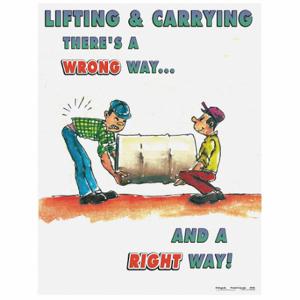 SAFETYPOSTER SW0016 Safety Poster, 22 X 17 Inch Nominal Sign Size, English | CT9RAQ 35LH38