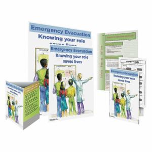 SAFETYPOSTER SW0046-SAFEKIT Safe System Kit, Notevakuierung, Das Wissen um Ihre Rolle rettet Leben, Englisch | CT9QXK 35LL32