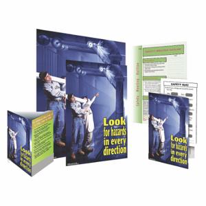SAFETYPOSTER SW0144-SAFEKIT Safe System Kit, Look For Hazards Inch Every Direction, English | CT9QYH 35LL34