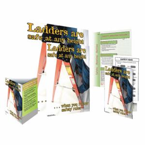 SAFETYPOSTER SW0184-SAFEKIT Safe System Kit, Ladders Are Safe At Any Height When You Follow Safety Rules, English | CT9QYX 35LL56