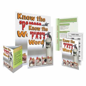 SAFETYPOSTER SW0198-SAFEKIT Safe System Kit, Know The Password Pull Aim Squeeze Sweep, English | CT9QYF 35LL28