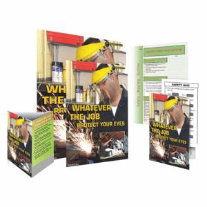 SAFETYPOSTER SW2011-SAFEKIT Safe System Kit, Whatever The Job Is Protect Your Eyes, English | CT9QYQ 35LL21