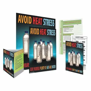 SAFETYPOSTER SW0194-SAFEKIT Safe System Kit, Avoid Heat Stress, English | CT9QXE 35LL45