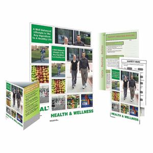 SAFETYPOSTER SW0226-SAFEKIT Safe System Kit, A Well Balanced Lifestyle Is The Key Ingredient To A Healthy Life | CT9QXC 35LL54