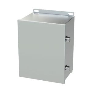 SAGINAW SCE-10086CHNFSS6 Enclosure, 10 x 8 x 6 Inch Size, Wall Mount, 316L Stainless Steel, #4 Brush Finish | CV6QCK