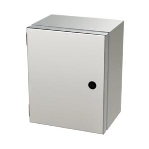 SAGINAW SCE-10086ELJSS6 Enclosure, 10 x 8 x 6 Inch Size, Wall Mount, 316L Stainless Steel, #4 Brush Finish | CV6QCP