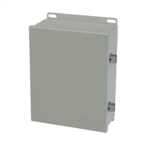 SAGINAW SCE-1008CHNF Enclosure, 10 x 8 x 4 Inch Size, Wall Mount, Carbon Steel, Ansi 61 Gray | CV6QCW