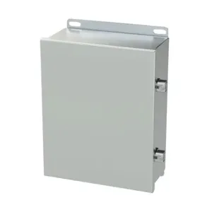 SAGINAW SCE-1008CHNFSS Enclosure, 10 x 8 x 4 Inch Size, Wall Mount, 304 Stainless Steel, #4 Brush Finish | CV6QCX