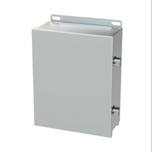 SAGINAW SCE-1008CHNFSS6 Enclosure, 10 x 8 x 4 Inch Size, Wall Mount, 316L Stainless Steel, #4 Brush Finish | CV6QCY