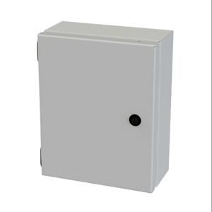 SAGINAW SCE-1008ELJLG Enclosure, 10 x 8 x 4 Inch Size, Wall Mount, Carbon Steel, Ral 7035 Light Gray | CV6QDB