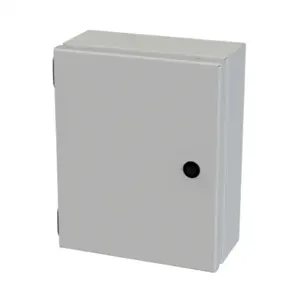 SAGINAW SCE-1008ELJLG Enclosure, 10 x 8 x 4 Inch Size, Wall Mount, Carbon Steel, Ral 7035 Light Gray | CV6QDB