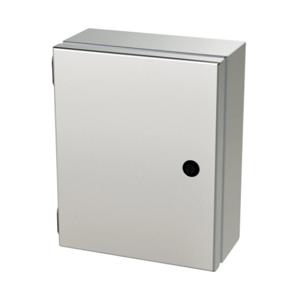 SAGINAW SCE-1008ELJSS Enclosure, 10 x 8 x 4 Inch Size, Wall Mount, 304 Stainless Steel, #4 Brush Finish | CV6QDC