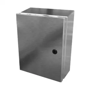 SAGINAW SCE-1008ELJSSST Enclosure, Slope Top, 10 x 8 x 4 Inch Size, Wall Mount, 304 Stainless Steel | CV6QDE