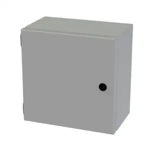 SAGINAW SCE-10106ELJ Enclosure, 10 x 10 x 6 Inch Size, Wall Mount, Carbon Steel, Ansi 61 Gray | CV6QDL