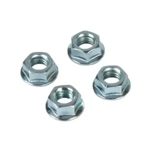 SAGINAW SCE-102298 Serrated Flange Hex Nut, Replacement, 3/8-16 Unc, Carbon Steel, Pack Of 4 | CV6UFB