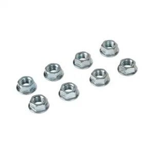 SAGINAW SCE-102300 Serrated Flange Hex Nut, Replacement, 3/8-16 Unc, Carbon Steel, Pack Of 8 | CV6UFC