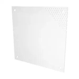 SAGINAW SCE-10N10MPP Subpanel, Perforated, Carbon Steel, White, Powder Coat Finish | CV6WVW