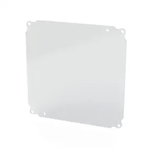 SAGINAW SCE-10P10 Subpanel, Carbon Steel, White, Powder Coat Finish | CV6WVY