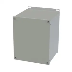 SAGINAW SCE-121010SC Enclosure, 12 x 10 x 10 Inch Size, Wall Mount, Carbon Steel, Ansi 61 Gray | CV6QDY