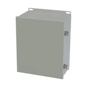 SAGINAW SCE-12106CHNF Enclosure, 12 x 10 x 6 Inch Size, Wall Mount, Carbon Steel, Ansi 61 Gray | CV6QDZ